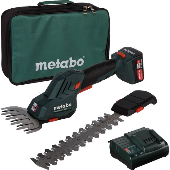 Metabo PowerMaxx SGS 12 Q 12V Li -Ion accu grasschaar set (1x 2.0 Ah) in tas - 11,5cm van Metabo — afbeelding 3