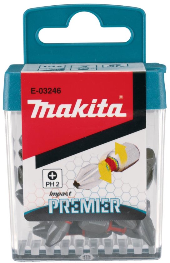 Makita E-03246 Jeu d'embouts 2 pièces Phillips Torsion Control Technology
