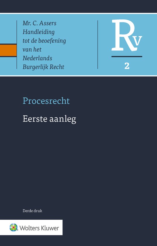 Asser-serie - Procesrecht 2 Eerste aanleg - cover