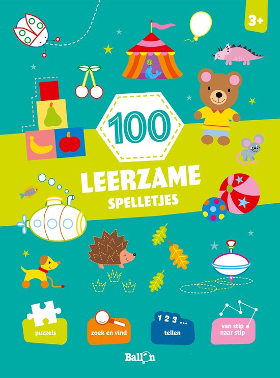100 spelletjes 1 - 100 leerzame spelletjes 3+ - cover