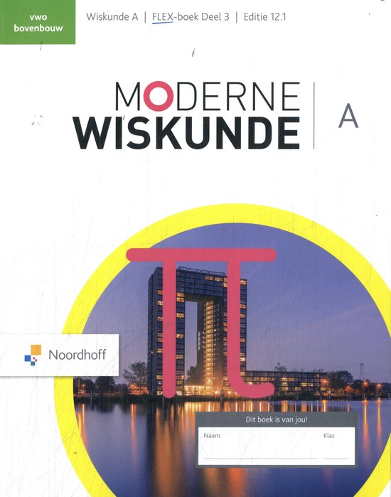 Moderne Wiskunde 3 vwo bovenbouw FLEX boek A - cover