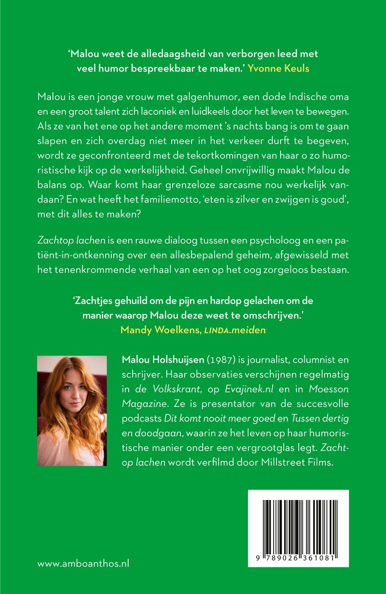 Zachtop lachen - back cover