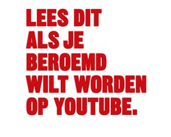 Omslag van Lees dit als je beroemd wilt worden op youtube.