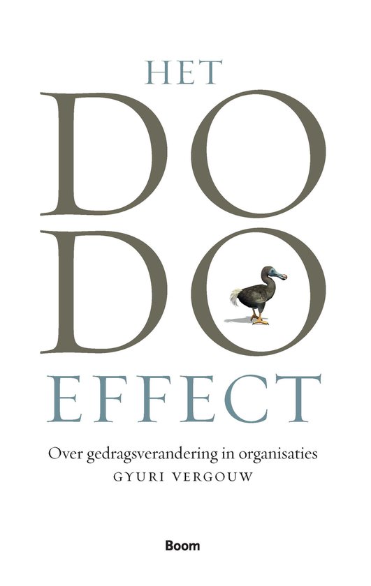 Boekomslag "Het Dodo Effect" met een illustratie van een dodo.