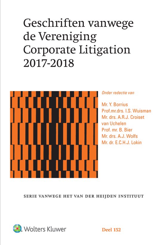Geschriften vanwege de Vereniging Corporate Litigation 2017- ... - cover