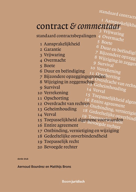 Contract & commentaar - cover