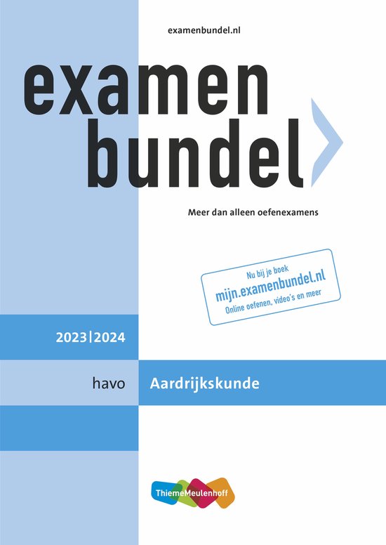 Examenbundel havo Aardrijkskunde 2023/2024 - cover