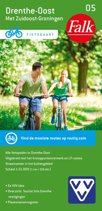 Fietskaart- Drenthe Oost