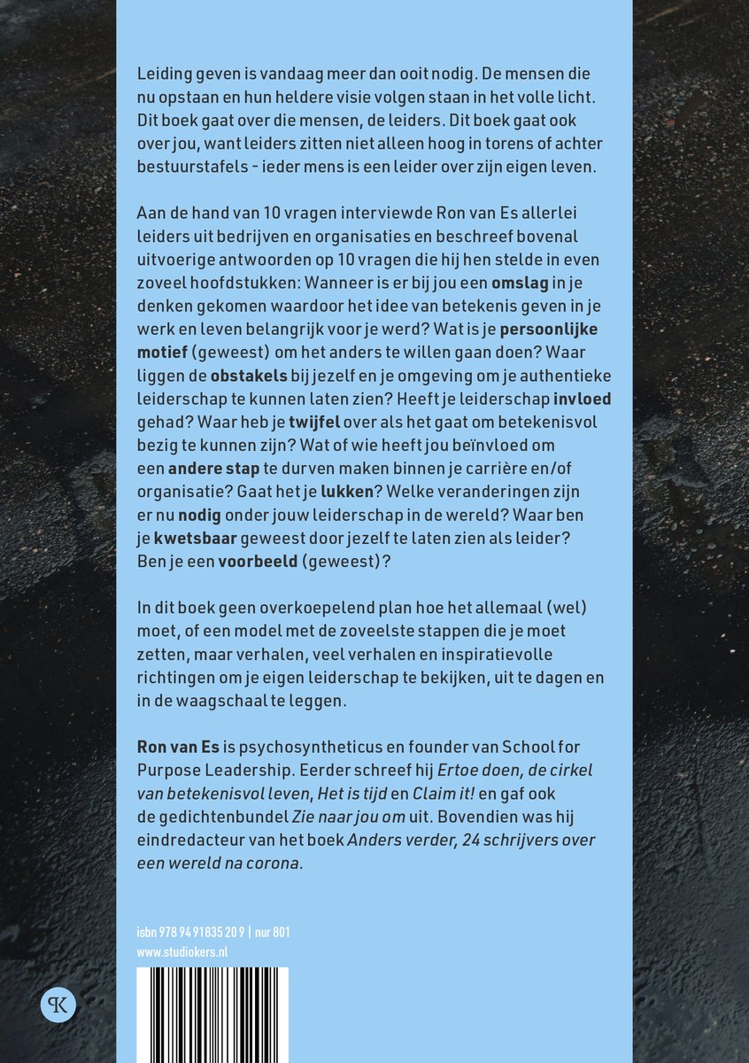 De volgende stap - back cover