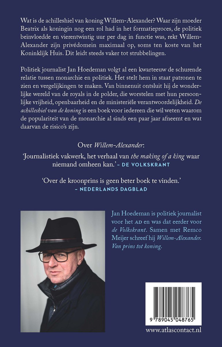 De achilleshiel van de koning - back cover