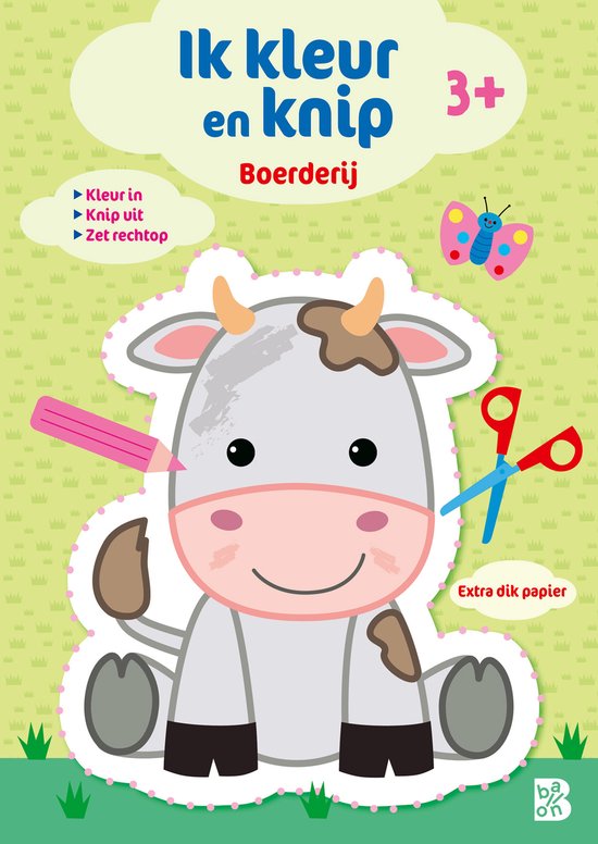 Ik kleur en knip: Boerderij - cover