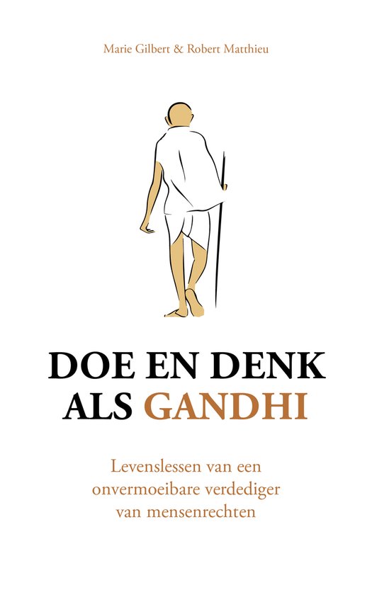 Doe en denk als Gandhi - cover