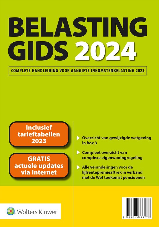 Belastinggids 2024 - cover