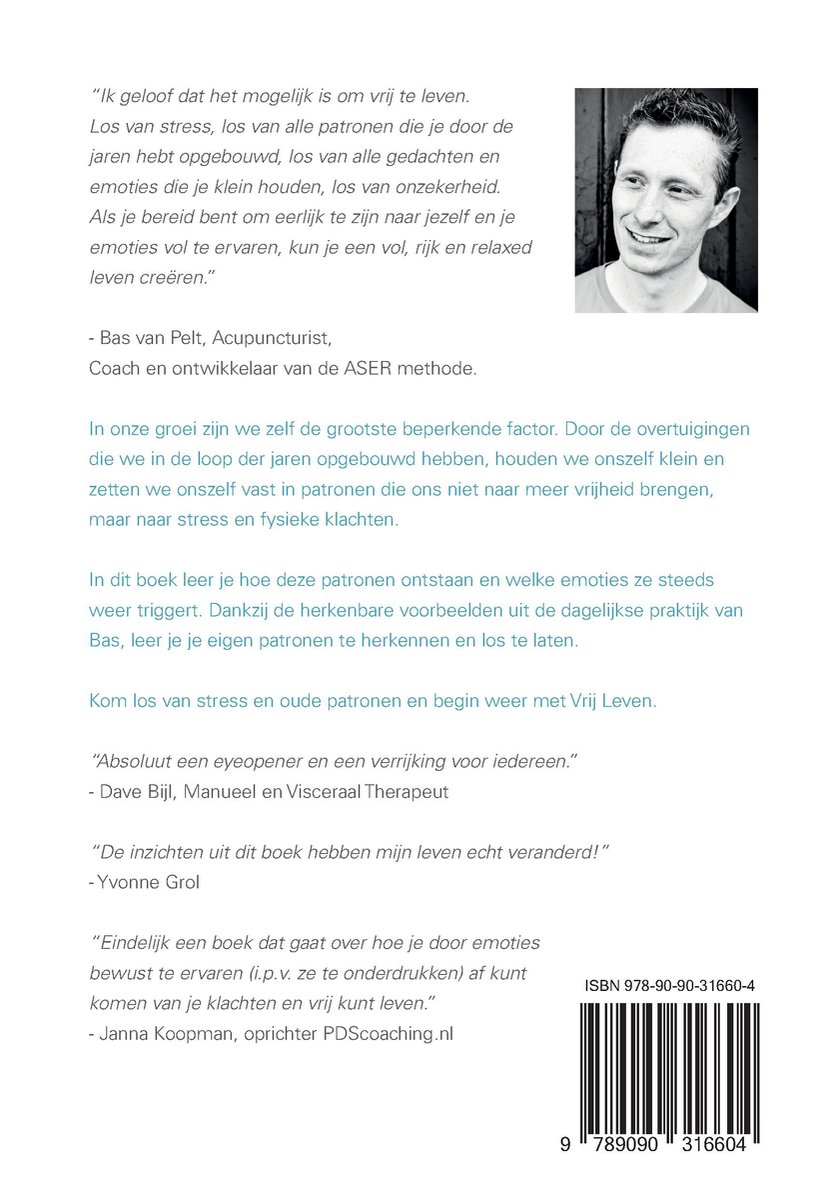 Vrij Leven - back cover