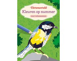 Omslag van Kleuren op nummer - Dierenwereld