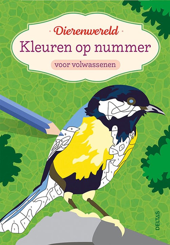 Kleuren op nummer voor volwassenen - Dierenwereld - cover