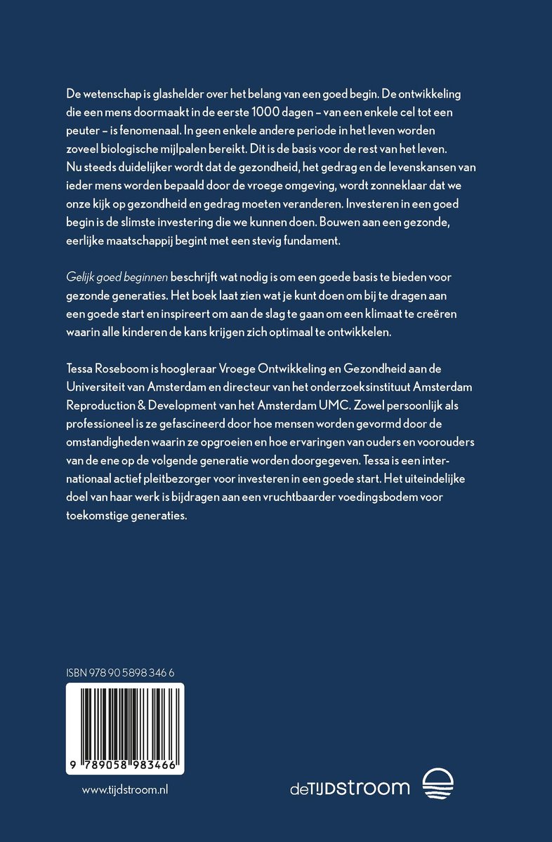 Gelijk goed beginnen - back cover