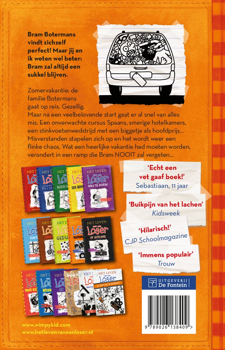 Het leven van een Loser 9 - Flutvakantie - back cover