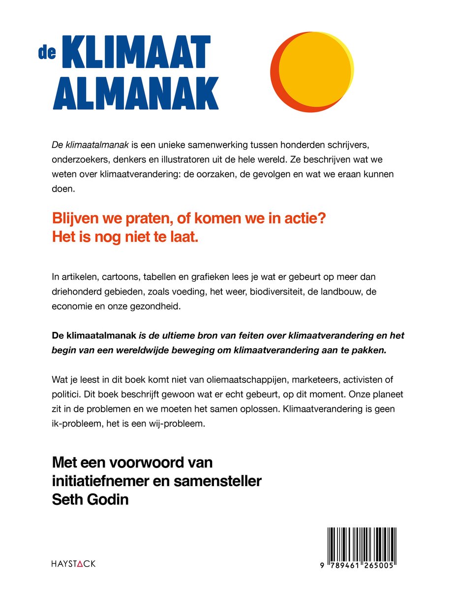 De klimaatalmanak - back cover