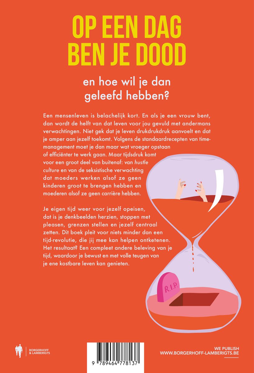 Op een dag ben je dood - back cover