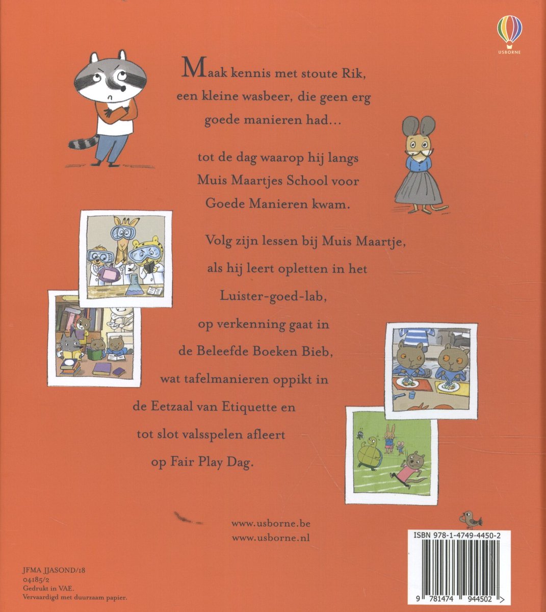 Muis Maartjes school voor goede manieren - back cover