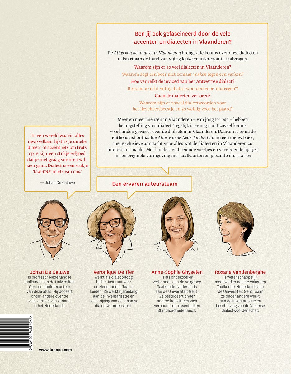 Atlas van het dialect in Vlaanderen - back cover
