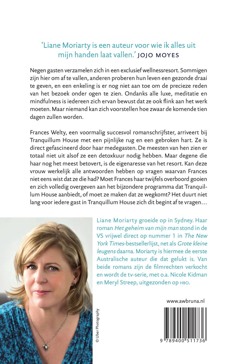 Negen volmaakte vreemden - back cover