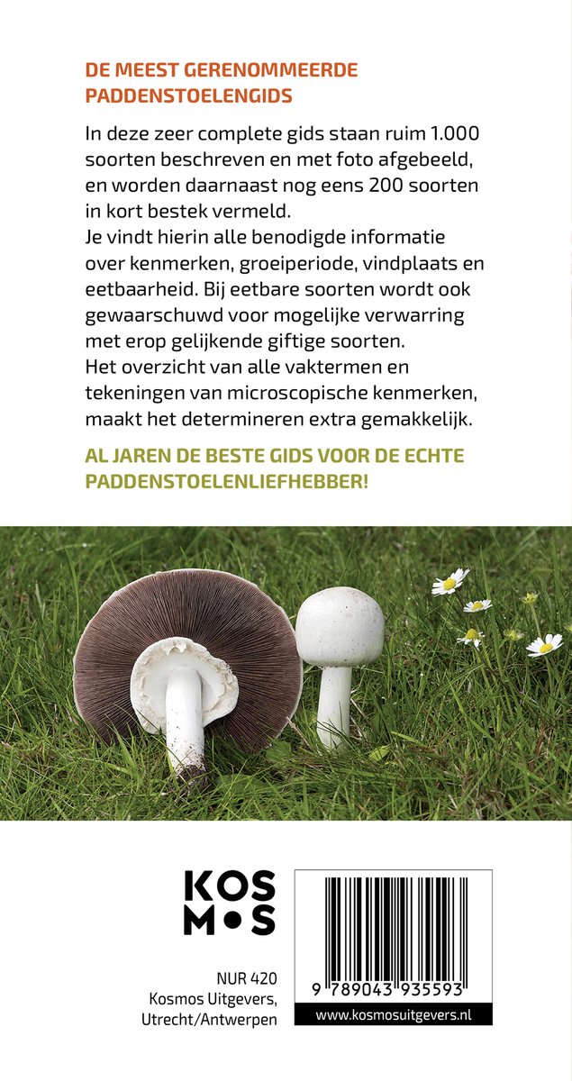 De grote paddenstoelengids voor onderweg - back cover