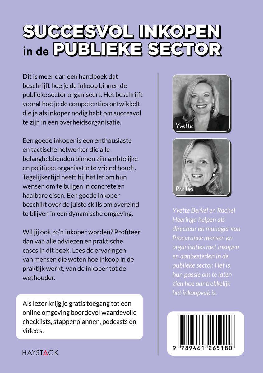 Succesvol inkopen in de publieke sector - back cover