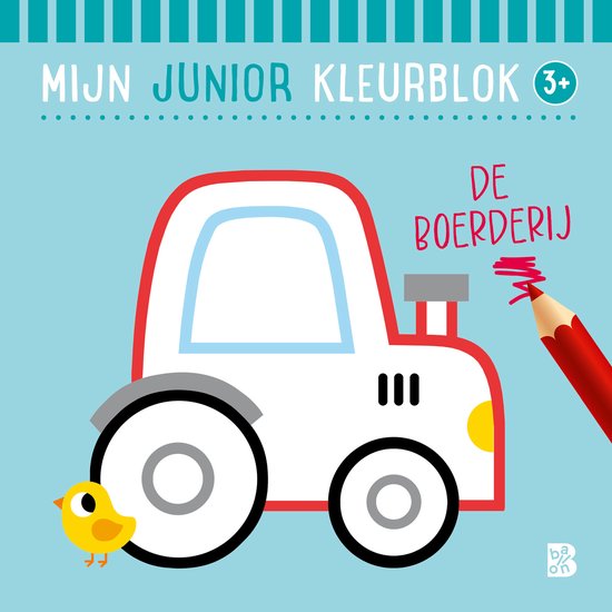 Kleurblok Junior 1 - Mijn junior kleurboek de boerderij - cover