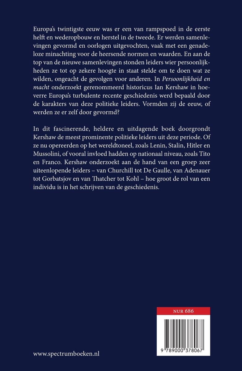 Persoonlijkheid en macht - back cover