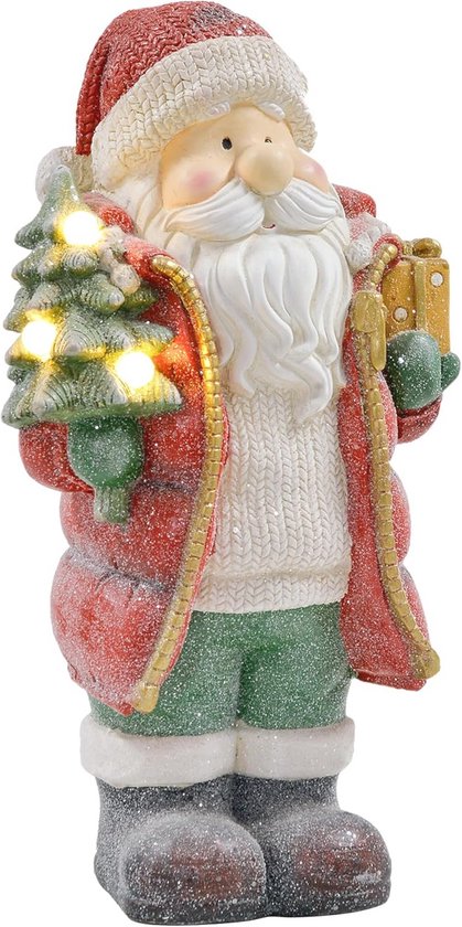 Lights4fun 78 cm led-ijsbeer, figuur voor binnen en buiten, kerstdecoratie, kerstverlichting, voor buiten, ijsbeer, figuur