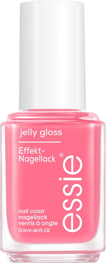 essie riviera rush 136 slushy sun nagellak - langhoudende glans - jelly gloss effect - koraalrood - 13,5ml