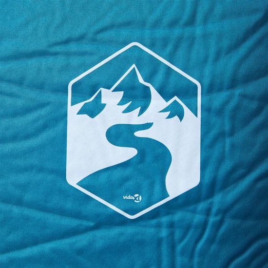 Kampeermatras met kussen zelfopblazend 1-persoons turquoise van Quechua — afbeelding 5