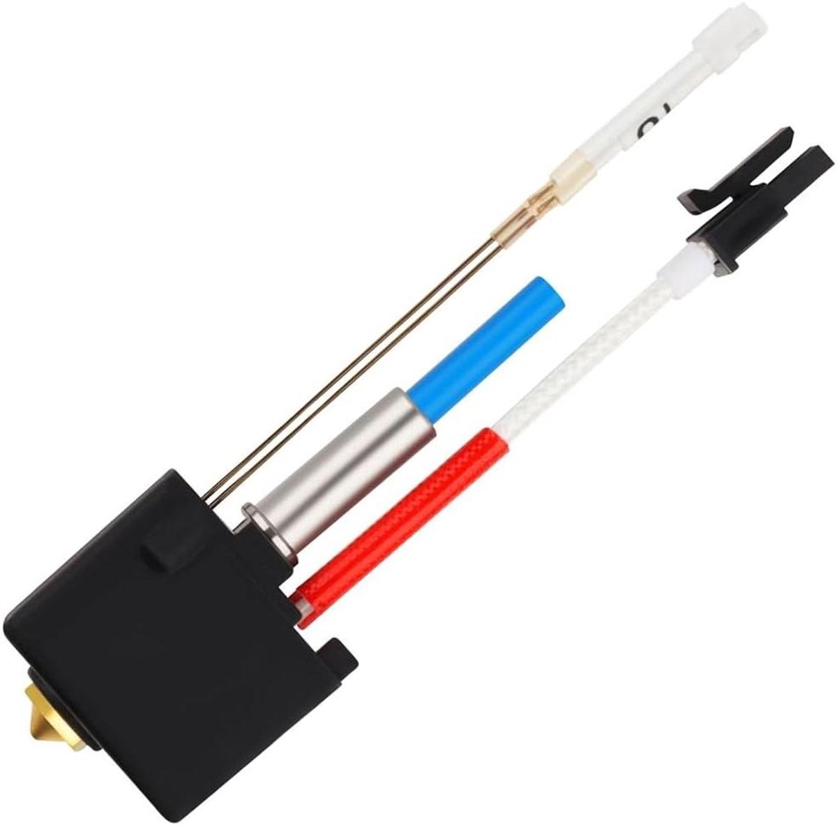 Kobra 2 Hotend 3D-printer extruder V5 J-Head printkop met siliconen sok mondstuk 0,4 mm 24 V - ALLEEN voor Kobra 2-serie
