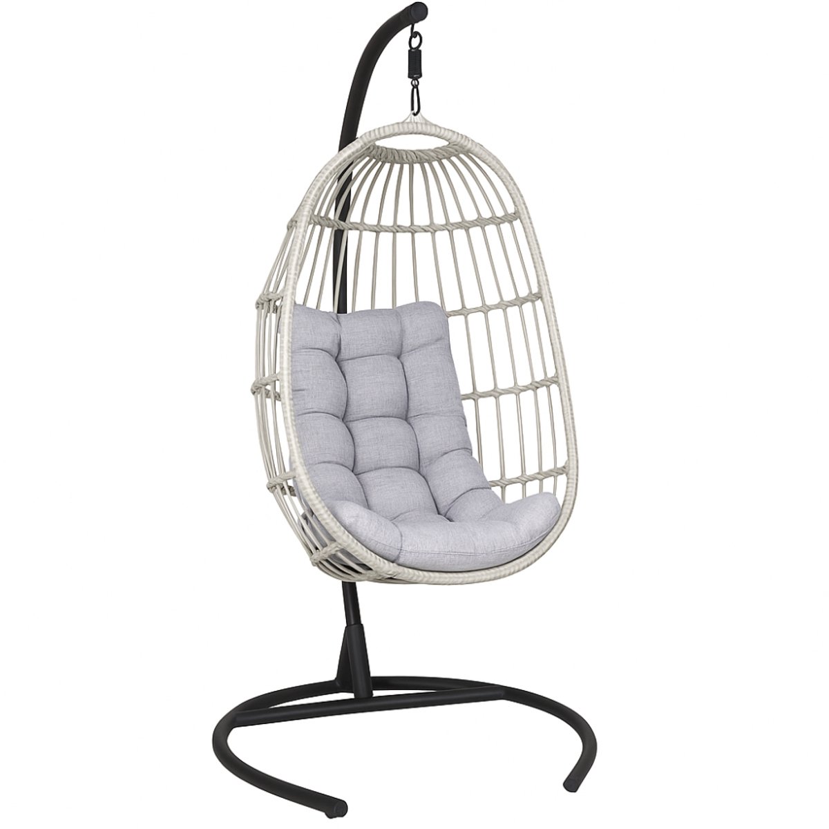 SenS-Line - Koko Relax Hangstoel - Metaal - Zwart - 103 x 128 x 210 cm