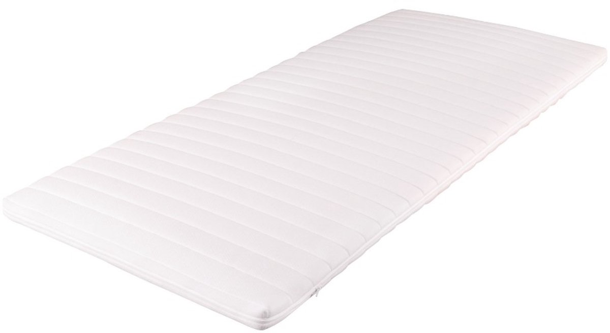 Densi - Topmatras - 90x200 cm - Topper - HR Koudschuim - 10cm dik - Afritsbaar Wasbaar Tijk - Orthopedisch - Anti-allergisch - Medium Hardheid - Topdekmatras - Hotel Kwaliteit - CertiPUR® en Okoetex gecertificeerd