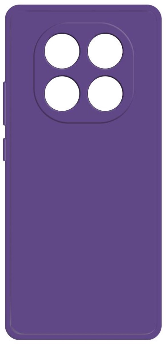 Hoesje voor Xiaomi Redmi Note 14 Pro 4G - Phonesta Color Silicone Back Cover - Donkerpaars