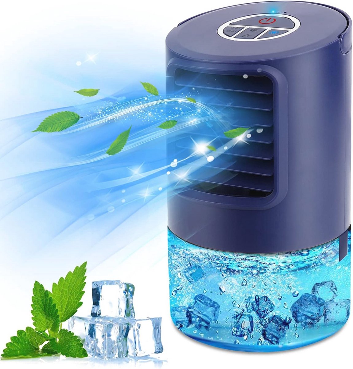 Draagbare Mini Airconditioner en Luchtkoeler - USB Cool Ventilator en Luchtbevochtiger