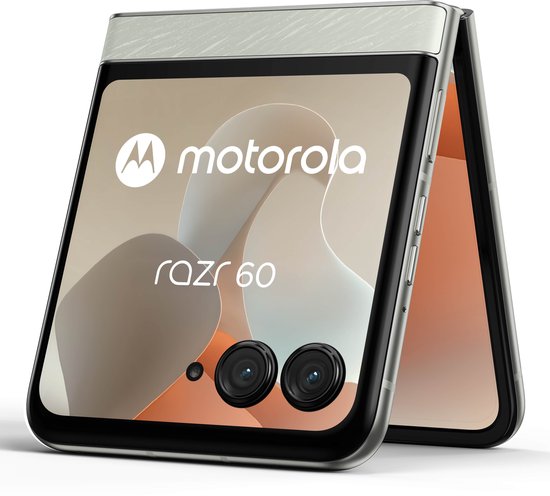 Motorola razr 60 本体 Lightest Sky Motorola Razr 60 - Pantone Lightest Sky - 256GB opslag - 6,9 inch
