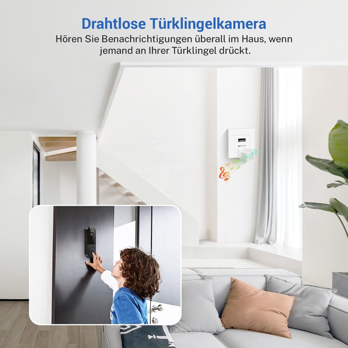 Slimme Video Deurbel Draadloos met Camera en App - afbeelding 3