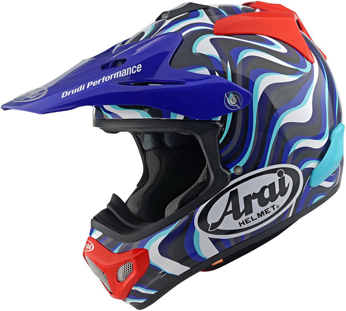 Arai MX-V EVO Stream Blauw Crosshelm - Maat L - Helm