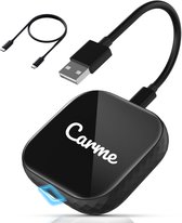 CarMe Premium 2-in-1 Car Dongle - CarPlay Dongle - Android Auto Dongle - 2025 Nieuwste Model - Draadloos CarPlay & Android Auto - Zwart