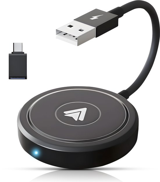 CarMe Luxe Android Auto dongle – draadloos – 2024 – zwart