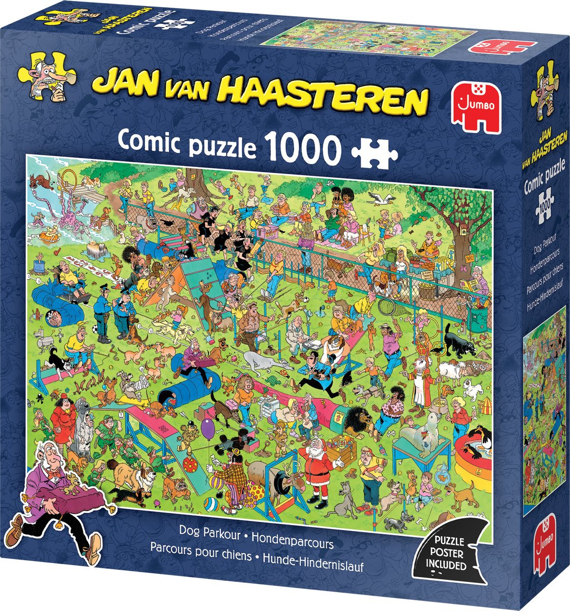 Jan van Haasteren – Hondenparcours - Puzzel 1000 stukjes — afbeelding 10