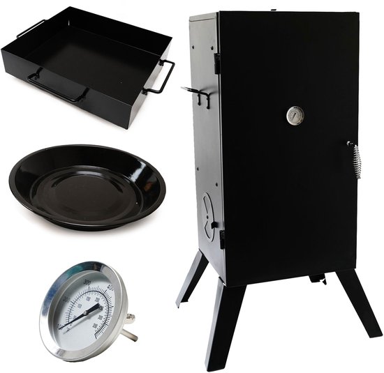 Eurocatch Shadow Chef Smoker - Rookoven - Rookkast - Incl. Thermometer - Rookhaken - Roosters