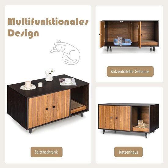 Kattenkast met deuren HIER kopen