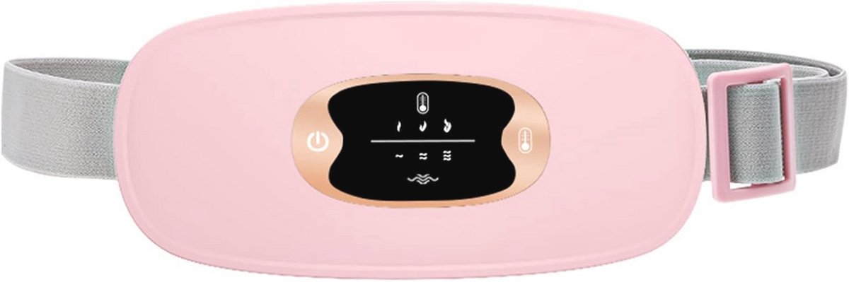 Verwarmingsgordel met 3 warmtestanden en massagemodi - Oplaadbaar via USB voor verlichting van menstruatiepijn