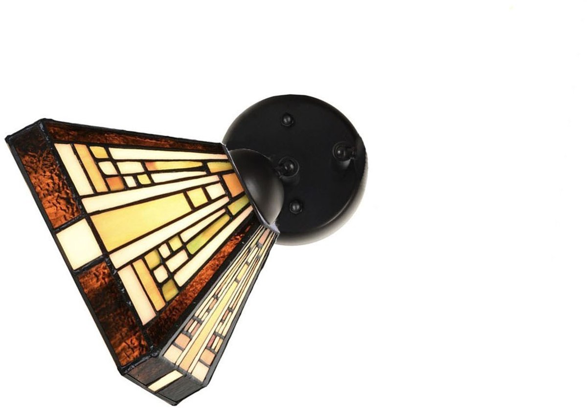 Enkele spot Zwart met Rising Sun Small - Art Deco Trade