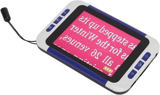 Foto: 35 inch handvideo digitaal vergrootglas voor slechtzienden met 26 kleurmodi 2 tot 48 x zoom oplaadbaar via usb eu stekker